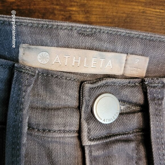 Althleta Jeans 2 Skinny Mid Rise Sculptex Slimming Tummy Control Grey Wash - Picture 3 of 13